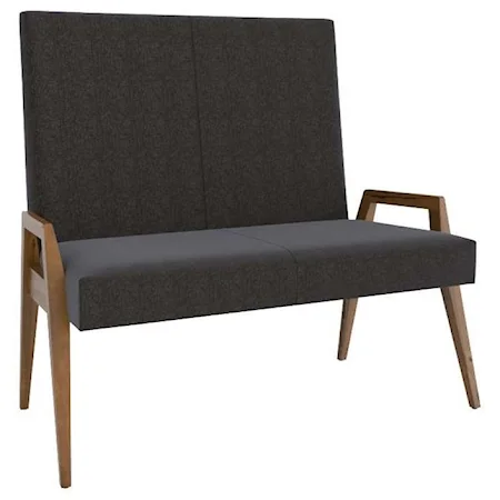 Customizable Dining Bench with Upholstered Seat
